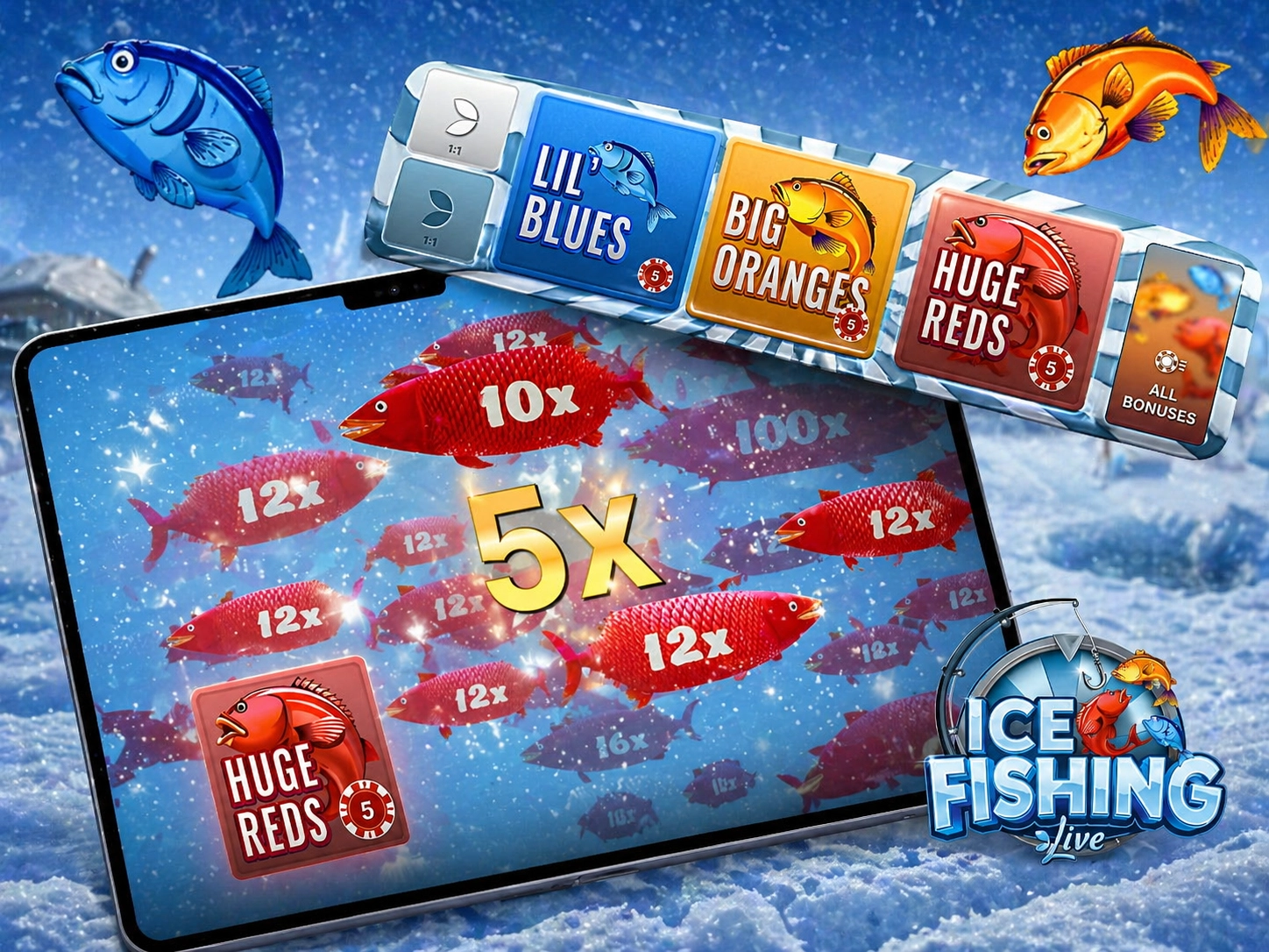 Ice Fishing game bonuses and casino promotions