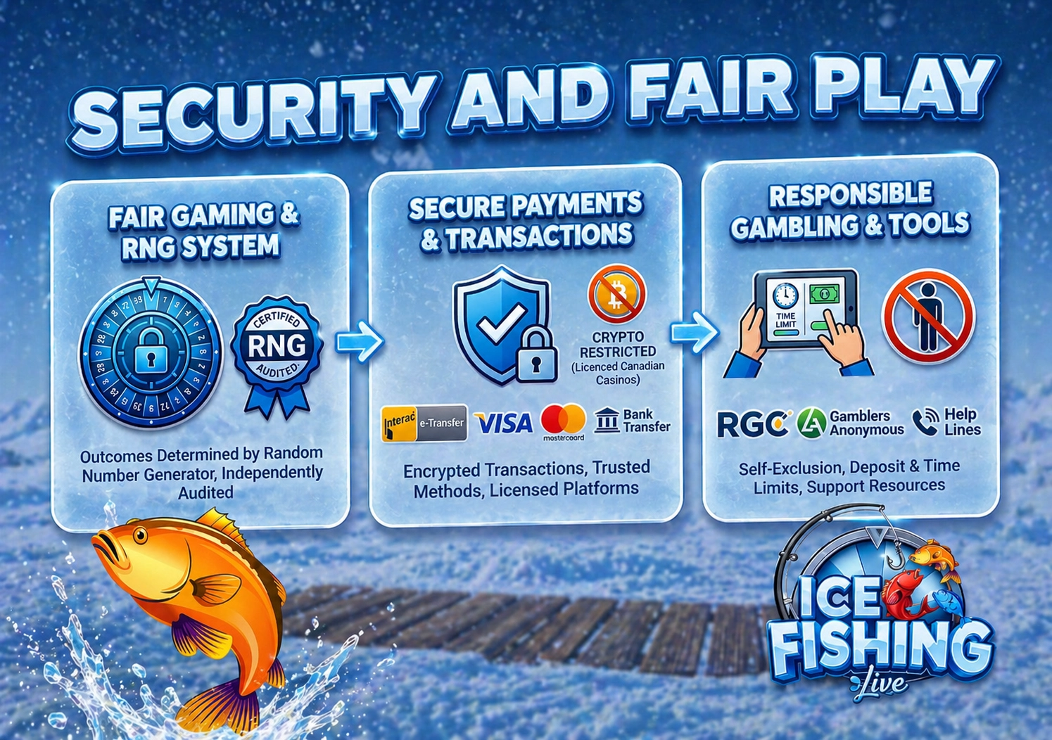 Ice Fishing game security and fair play protection