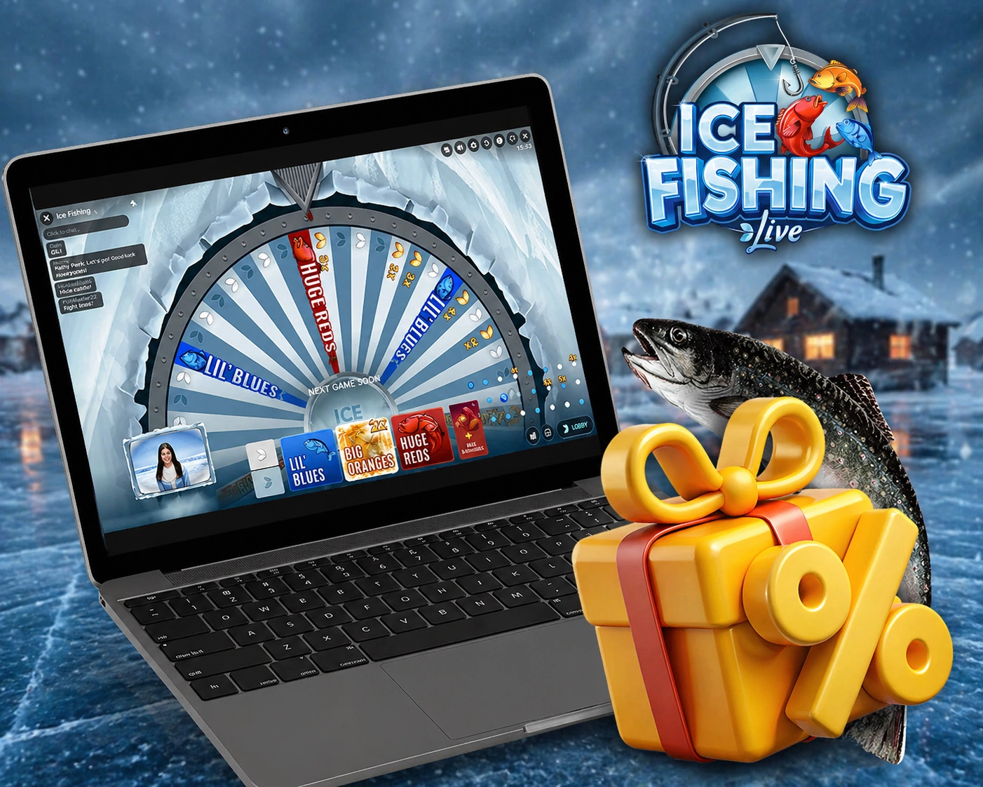 Ice Fishing game bonuses for players